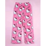 Pink Hello Kitty Lounge Pants – Soft & Cute Pajama Trousers - AS art