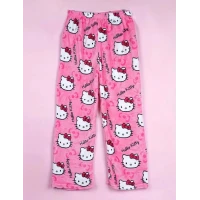 Pink Hello Kitty Lounge Pants – Soft & Cute Pajama Trousers