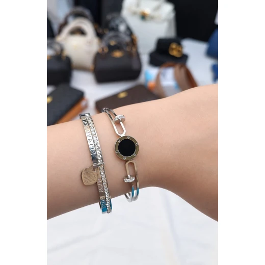 ​Luxury Modern Bangle Bracelets Collection | Available in Gold & Silver - High Quality & Rust-Resistant - AS art - Image 2