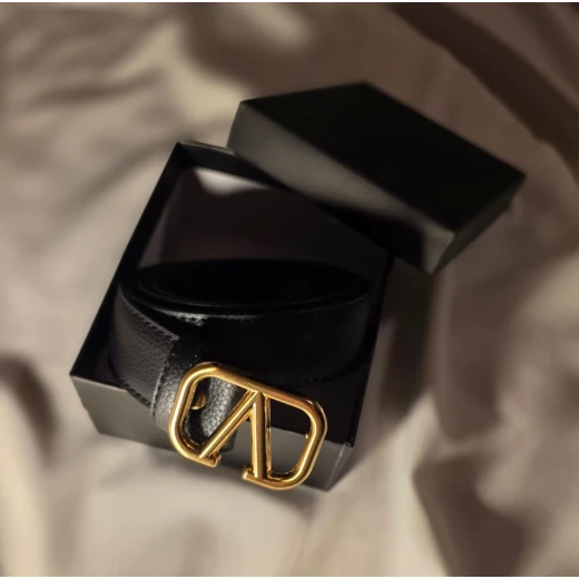 Premium Genuine Leather Belt Collection with Gold Buckles (Includes Gift Box)