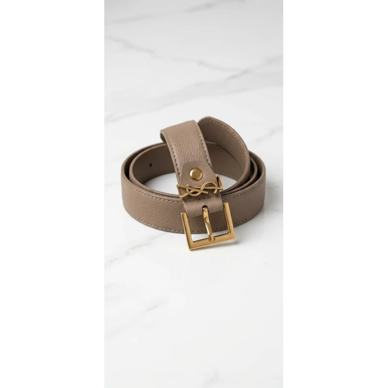 Premium Genuine Leather Belt Collection with Gold Buckles (Includes Gift Box) - AS art