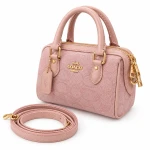 حقيبة ميني روان ماستر كوبي بطبعة المونوغرام 17 سم | تصميم أنيق وعصري مع مقابض علوية وسحاب وسلسلة ذهبية ومرفقة بحقيبة الماركة للمناسبات - اي اس ارت