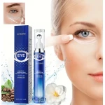 Jaysuing Peptide Eye Cream Roller 15ml – Hyaluronic Acid, Caffeine & Retinol for Dark Circles, Puffiness & Wrinkles - Snugsy