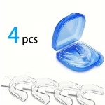4PCS Dental Night Mouth Guard with Storage Case – Anti Grinding & Clenching Teeth Protection for Sleeping - Snugsy