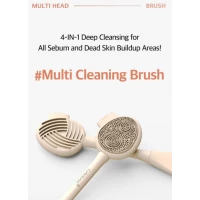 Cellology Cleaning Brush (1 pc) – 4‑in‑1 Multi‑Head Face Cleansing Tool for Deep Pore Cleaning, Exfoliation & Mask Application