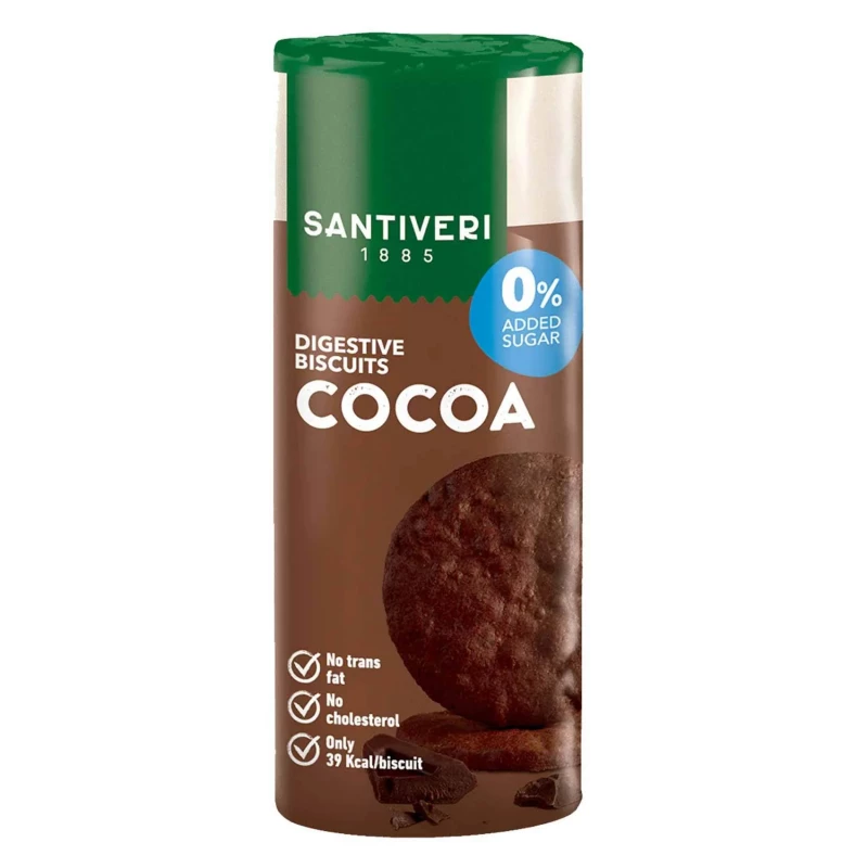 Santiveri Biscuits Digestive Light With Cocoa – 200g - Santiveri