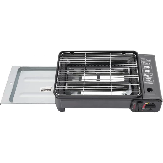 YANCHUAN Portable Outdoor Gas Grill with 6 Skewers, Tongs & Brush – Camping & Picnic - Yanchuan - Image 4