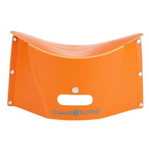 ATAD Portable Foldable Plastic Ground Stool & Camp Seat (Supports up to 100 kg, Orange) – Compact & Lightweight Outdoor Seating for Camping & Beaches - Atad - Image 2