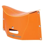 ATAD Portable Foldable Plastic Ground Stool & Camp Seat (Supports up to 100 kg, Orange) – Compact & Lightweight Outdoor Seating for Camping & Beaches - Atad