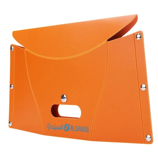 ATAD Portable Foldable Plastic Ground Stool & Camp Seat (Supports up to 100 kg, Orange) – Compact & Lightweight Outdoor Seating for Camping & Beaches - Atad - Image 3