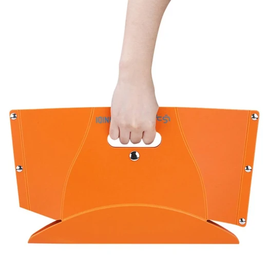 ATAD Portable Foldable Plastic Ground Stool & Camp Seat (Supports up to 100 kg, Orange) – Compact & Lightweight Outdoor Seating for Camping & Beaches - Atad - Image 4