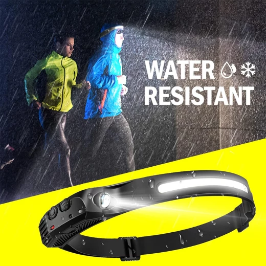 ِAtad Super Bright COB LED Head Torch with Motion Sensor – 5 Lighting Modes, IPX4 Waterproof, Lightweight Headlamp - Atad - Image 2