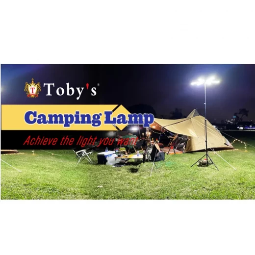 TOBY'S VIP 08 Pro 120W Camping Light with Tripod & Remote – 360° High-Power LED Lighting for Outdoor Events - Tobys - Image 3