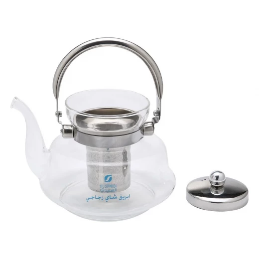 Glass Teapot with Stainless Steel Infuser, 1.4L , Heat-Resistant, Easy to Clean, Ideal for Daily Use and Travel - Atad - Image 2