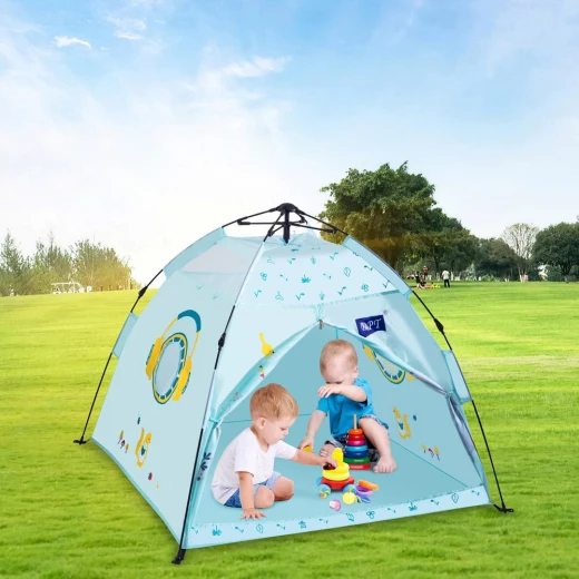 DPT Foldable Kids Tent, Blue 1.2×1.2×1.08 m – Safe, Fun & Portable - Dpt - Image 2