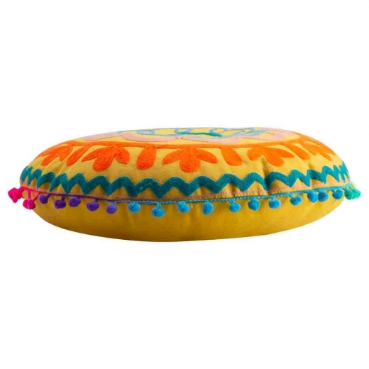 Canvas Floor Cushion 45×45×12 cm – Lightweight, Comfortable & Traditionally Styled - Atad - Image 3