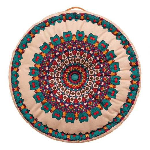 وسادة جلوس دائرية وردية 45×10 سم, مريحة، سهلة الحمل، مقاومة للبهتان من دي بي تي - دي بي تي - Image 4