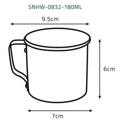 Atad Aluminum Liquid Cup 180ml – Lightweight, Durable, Perfect for Outdoor Use - Atad - Image 5