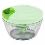 Atad Manual Vegetable & Fruit Cutter with Bowl 12.5×9.3 cm – Perfect for Camping & Outdoor Use - Atad