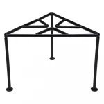 مركاب نار مثلث 20×20 سم – متين وثابت، يتحمل الحرارة العالية، سهل الحمل والتخزين من عتاد - عتاد