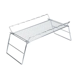 مركاب نار قابل للطي 15.5×20×41 سم – سهل الحمل والتخزين، متين ومقاوم للصدأ، آمن للاستخدام الخارجي من عتاد