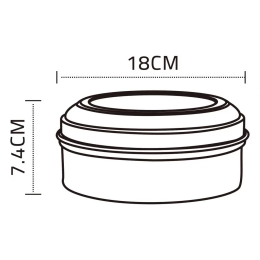 Atad Embossed Aluminum Date Tray with Clear Lid 18cm – Durable, Elegant & Easy to Clean - Atad - Image 2