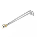 Stainless Steel Fire Tongs 37 cm – Heat-Resistant, Durable & Safe to Use - Atad