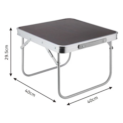 Atad Foldable Aluminum Table 40×40×29 cm – Lightweight, Supports Up to 20 kg - Atad - Image 3