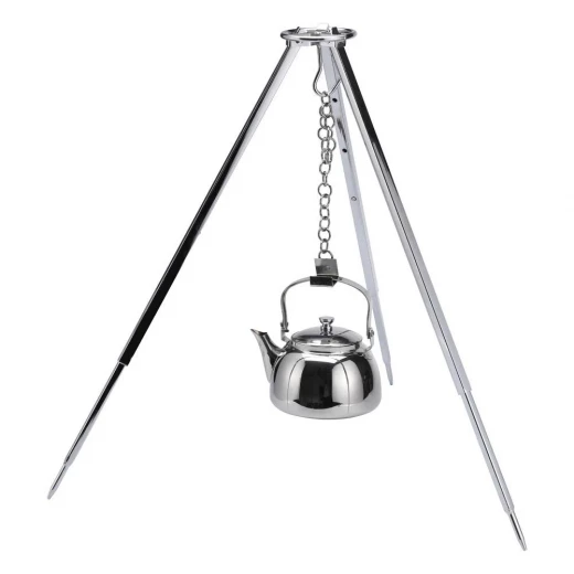 Atad 50 cm Stainless Steel Teapot Hook with Wood-Tone Fabric Case – Rust-Resistant &amp; Portable - Atad - Image 6