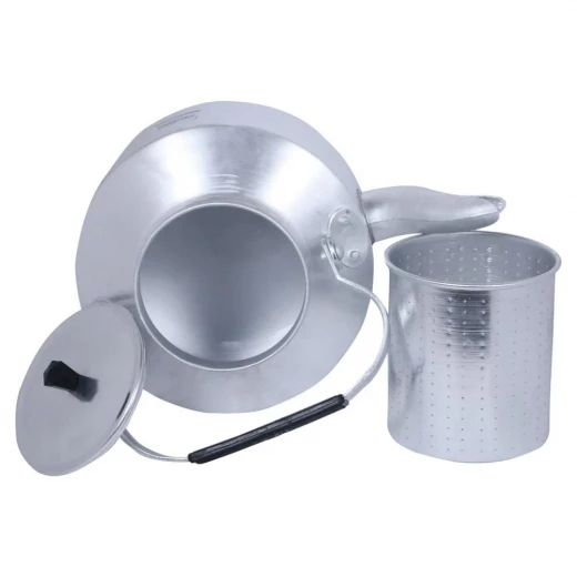Atad 4.7L Indian Aluminum Teapot with Built-in Strainer – Rust-Resistant & Heat-Tolerant – Silver - Atad - Image 2