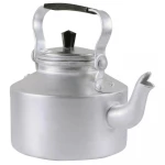 Atad 4.7L Indian Aluminum Teapot with Built-in Strainer – Rust-Resistant & Heat-Tolerant – Silver - Atad