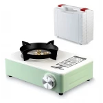 Atad Portable Camp Stove, Light Green – Compact, Lightweight, Windproof Outdoor Gas Burner - Atad