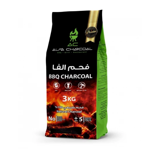 Atad ALFA Natural Charcoal 3 KG – 100% Natural, Fast Ignition, Odorless & Eco-Friendly for Daily Use Atad ALFA Natural Charcoal 3 KG – 100% Natural, Fast Ignition, Odorless & Eco-Friendly for Daily Use