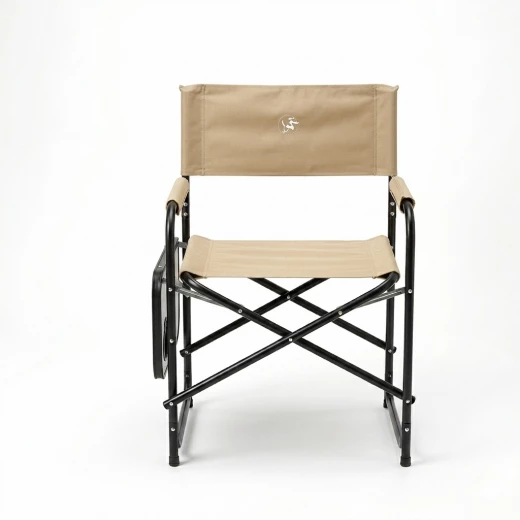 Atad Executive Folding Chair with Side Table – Supports 110kg, Comfortable & Portable, Beige - Atad - Image 5