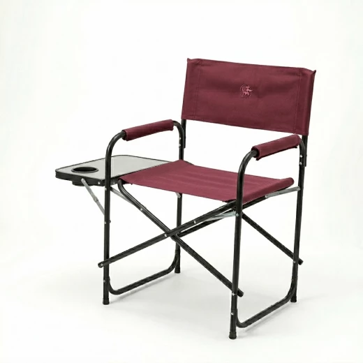 Atad Executive Folding Chair with Side Table – Supports 110kg, Comfortable & Portable, Burgundy Atad Executive Folding Chair with Side Table – Supports 110kg, Comfortable & Portable, Burgundy