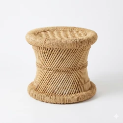 Atad Round Rattan Side Table – Elegant Natural Design for Indoor & Outdoor Use