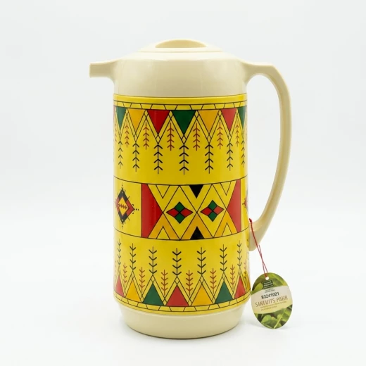 ATAD Premium 1-Liter Yellow Thermal Flask Dallah with Traditional Sadu Patterns – Luxury Heritage Coffee & Tea Vacuum Thermos ATAD Premium 1-Liter Yellow Thermal Flask Dallah with Traditional Sadu Patterns – Luxury Heritage Coffee & Tea Vacuum Thermos