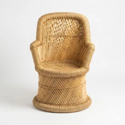 Atad Luxury Round Rattan Chair – Elegant Natural Design for Indoor & Outdoor Use