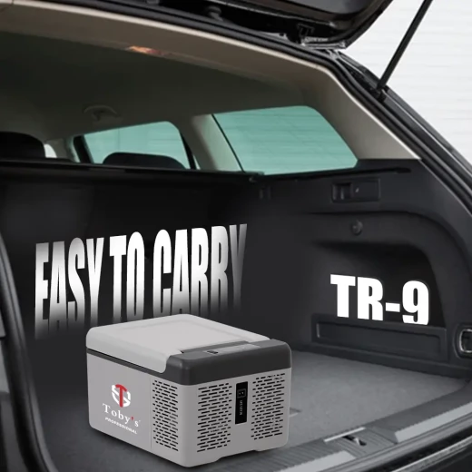 TOBY'S 9 Liter Portable Mini Car Freezer & Refrigerator – 10 Quart 12V/24V DC Fast Cooling Electric Cooler for Outdoor Camping, RV & Trucks - Tobys - Image 6