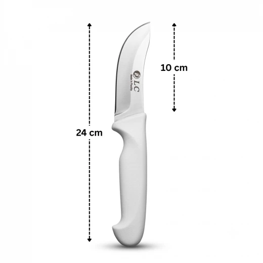 ATAD Turkish Professional Skinning Knife 10 cm – Stainless Steel Curved Blade with Ergonomic White Handle - Atad - Image 2