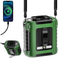 Atad Portable Waist Fan 10000mAh – 20000RPM Strong Airflow, 5 Speeds, Digital Display & Emergency Flashlight