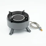 ATAD Portable Ceramic Gas Camping Stove (20 x 15 cm) – Infrared Ceramic Burner with Extension Hose & Protective Storage Case - Atad