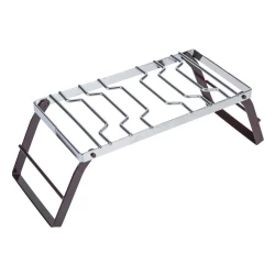 Atad Foldable Campfire Rack 20×30 cm – Heavy Duty Fire Grill for Camping & BBQ
