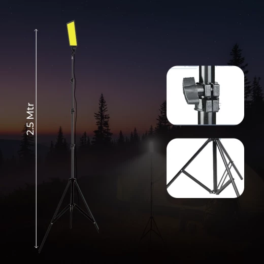 Toby’s BVT-01 Multifunction Outdoor Camping Light 2500LM with 2.6M Tripod & Remote Control - Tobys - Image 3