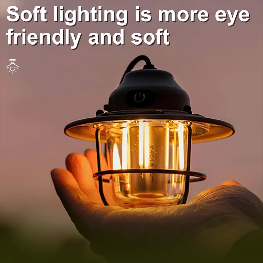 TOBY’S CPL-T37 PRO Rechargeable Camping Lantern – Waterproof Retro LED Light, 5 Lighting Modes, 1200mAh Battery & USB Type-C Charging - Tobys - Image 10