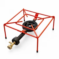 Atad Red Gas Stove with Legs – Stable & Safe Outdoor Cooking Stove