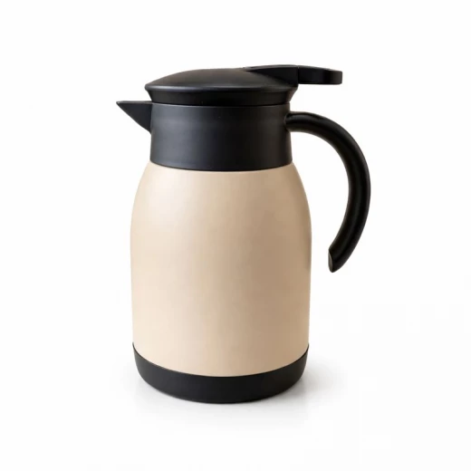 Atad 750ml Stainless Steel Thermos – Heat & Cold Insulated, Elegant Beige & Black Design, Perfect for Travel, Office Atad 750ml Stainless Steel Thermos – Heat & Cold Insulated, Elegant Beige & Black Design, Perfect for Travel, Office