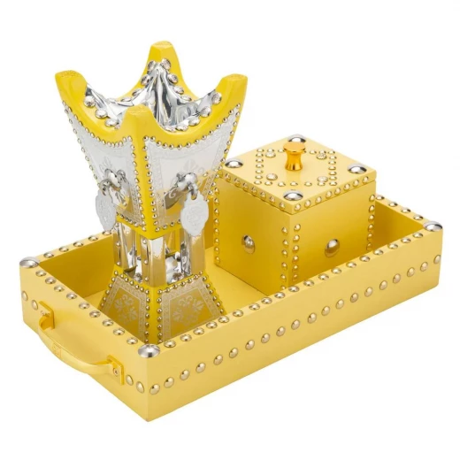 Atad Incense Burner & Bakhoor Box Set with Wooden Tray – Elegant Traditional Design