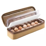 Atad Egg Storage Case with Carry Bag 39.5×9.5×13 cm – Shock Protection, Portable & Durable for Travel and Camping - Atad
