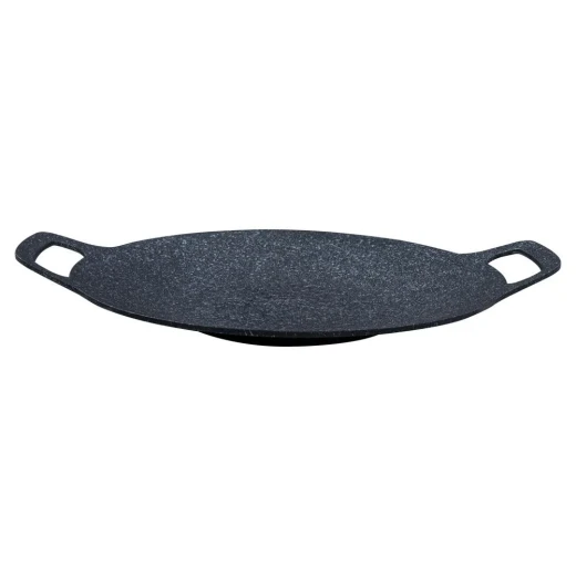 ATAD 34cm Non-Stick Cast Aluminum Fry Pan with Double Marble Coating (Black) – Induction-Compatible Wide Skillet with Ergonomic Handle for Gas, Electric, Ceramic & Camp Stoves ATAD 34cm Non-Stick Cast Aluminum Fry Pan with Double Marble Coating (Black) – Induction-Compatible Wide Skillet with Ergonomic Handle for Gas, Electric, Ceramic & Camp Stoves